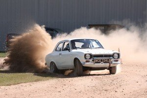 John Ruddock & Andy Pullan kicking up some dust on the East Anglian Classic by M&H Photography