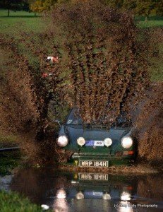 Paul Crosby & Andy Fish trying to give Jucy Rally Photography a muddy shower